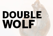 Leroy Henry Double Wolf sculpture piece link image