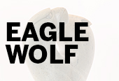 Leroy Henry Eagle Wolf sculpture link image