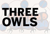 Norval Morrisseau Three Owls painting link image