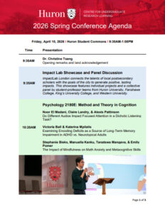 An image preview of the first page of the 2026 Spring Conference Agenda. If you require a text-only agenda for a screen reader, please see the contact on our Accessibility page.