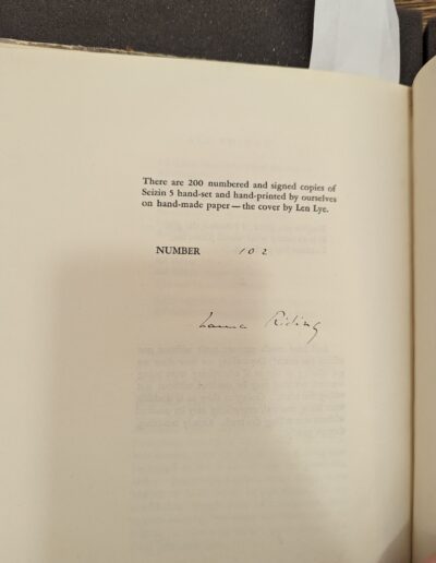 Printer's note at the end of Though Gently.