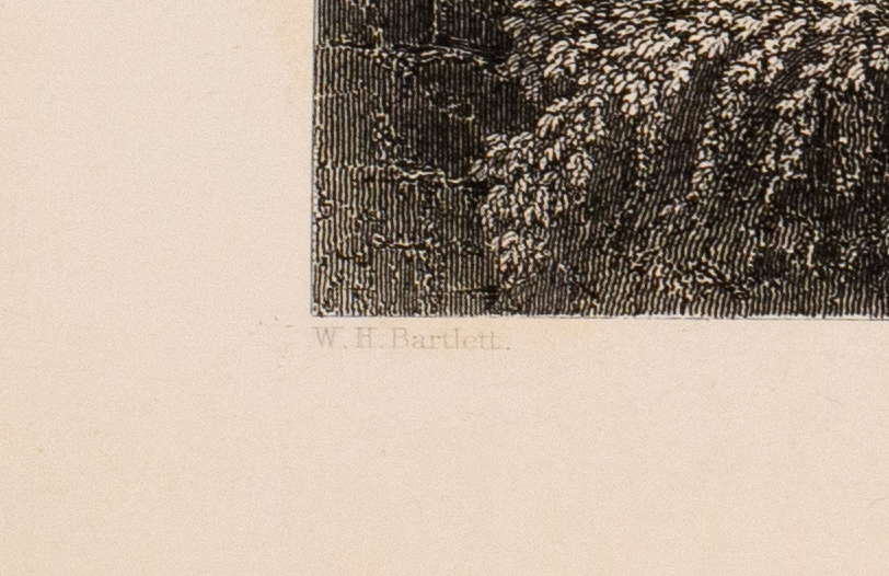 Detail image from the Ruins of Balbec showing Bartlett as an illustrator