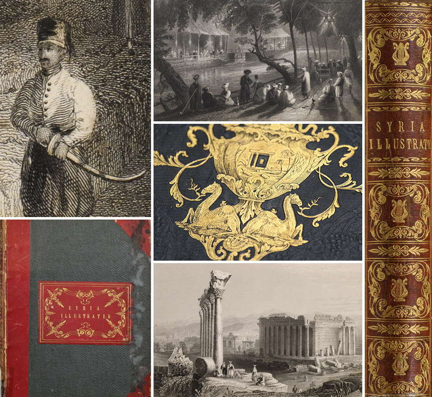 Syria Illustrated Collage Collage image of Syria Illustrated