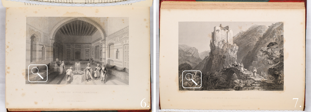 Image of two engravings side by side to show tonal changes by different engravers
