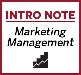 Introductory Note on Marketing Management