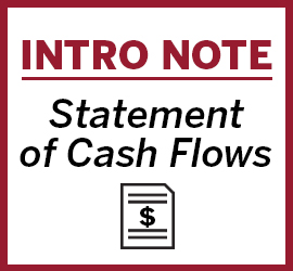 Introductory Note on the Statement of Cash Flows