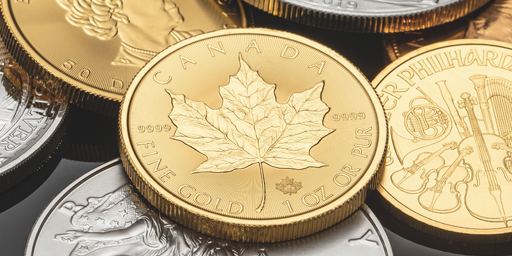 Mix of Canadian coins