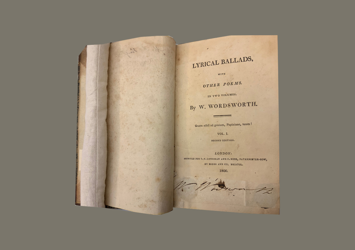 Lyrical Ballads 1800 typography